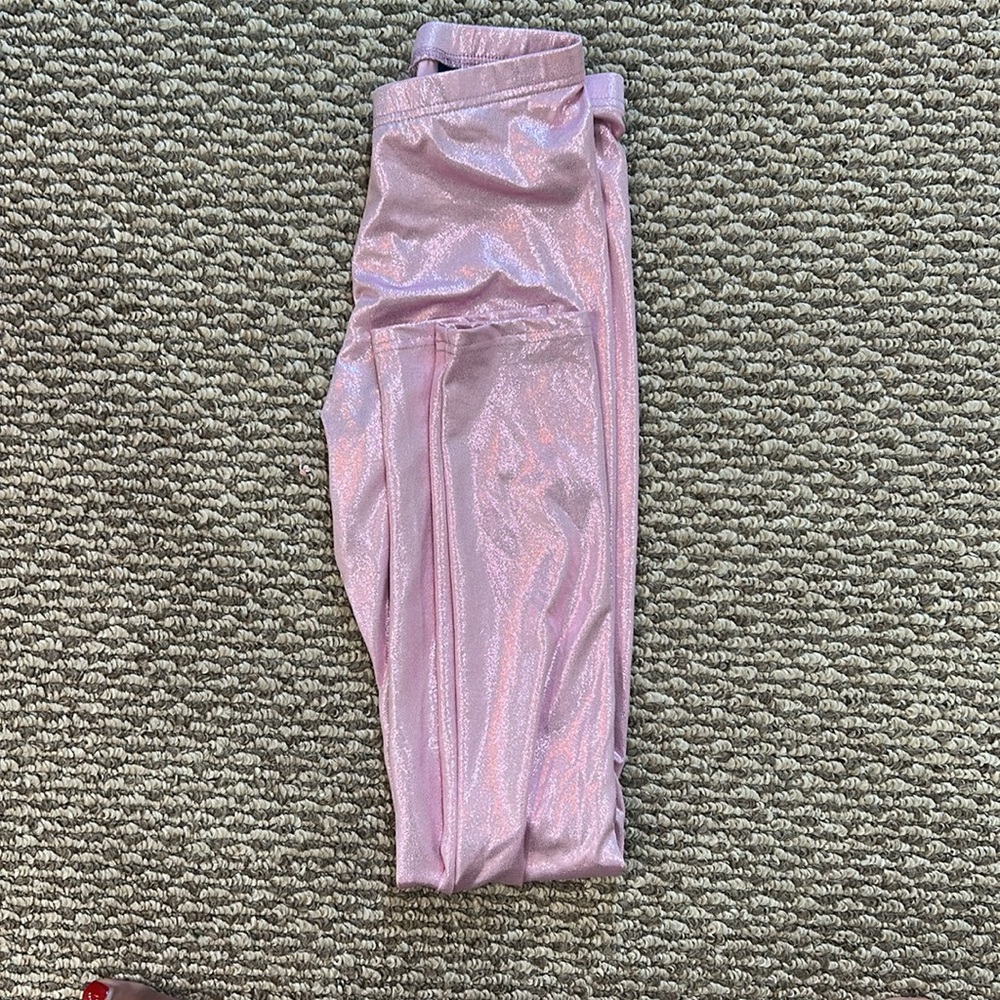 Old Navy Sparkle Pink Kids Leggings
